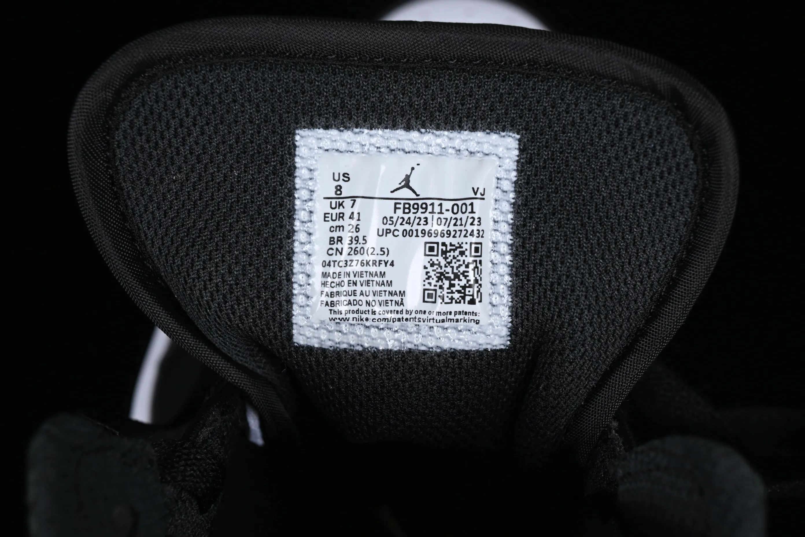 All categories Air Jordan Jordan series basketball shoes Air Jordan 1 Mid Air Jordan 1 Mid AJ1 Joe 1 all black burst pattern mid-top cultural casual sneakers FB9911-001